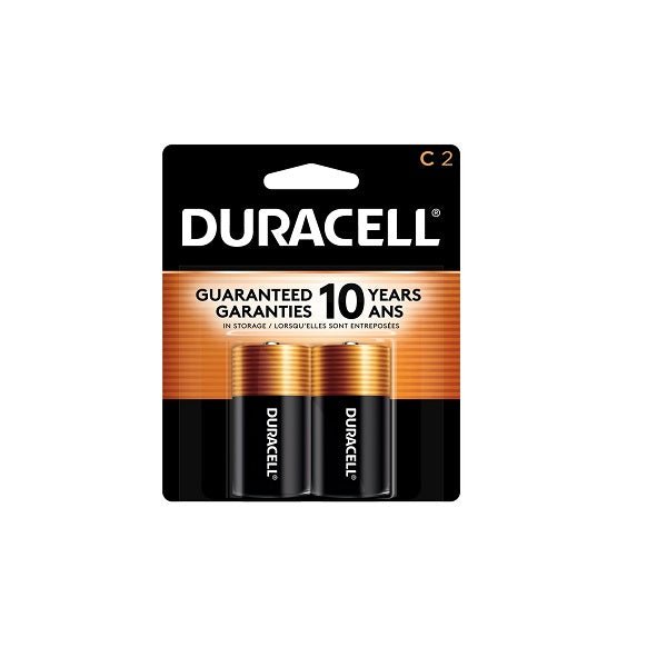 Duracell Coppertop Battery C2, 2ct