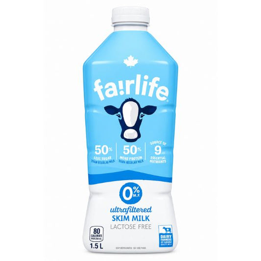 Fairlife 0% Lactose Free Skim Milk, 1.5L
