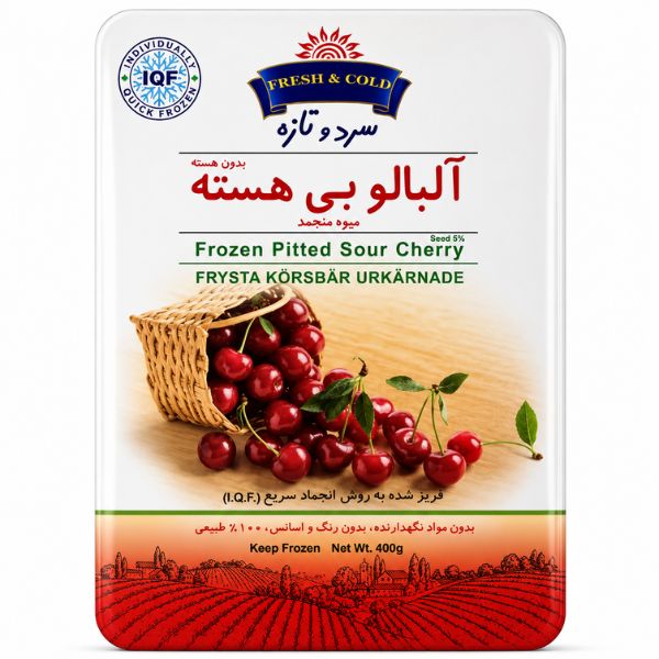 Fresh & Cold Frozen Pitted Sour Cherry, 400gr