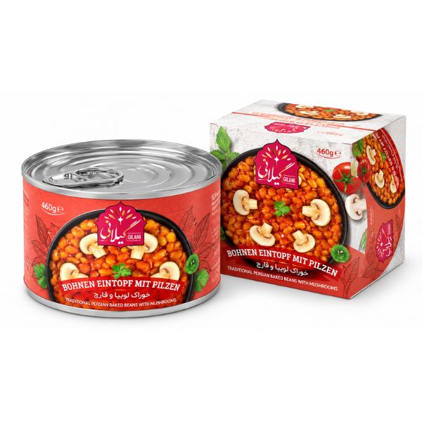 Gilani Baked Beans With Mushrooms, 460gr