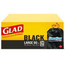 Glad black large trash bags