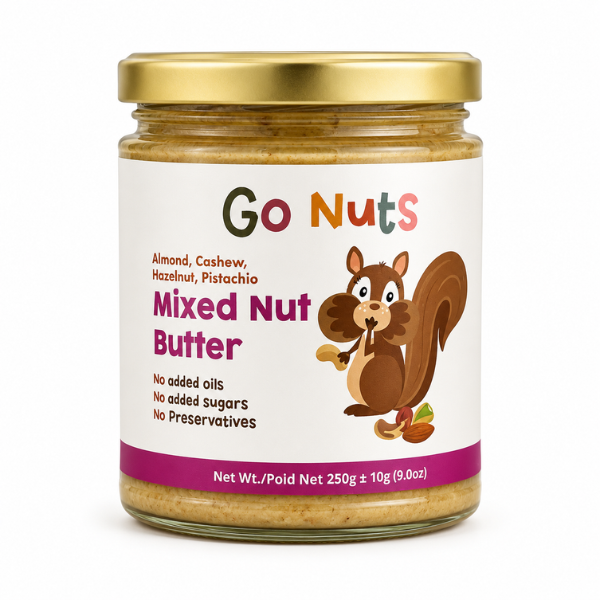 Go Nuts Mixed Nut Butter(4), 250gr