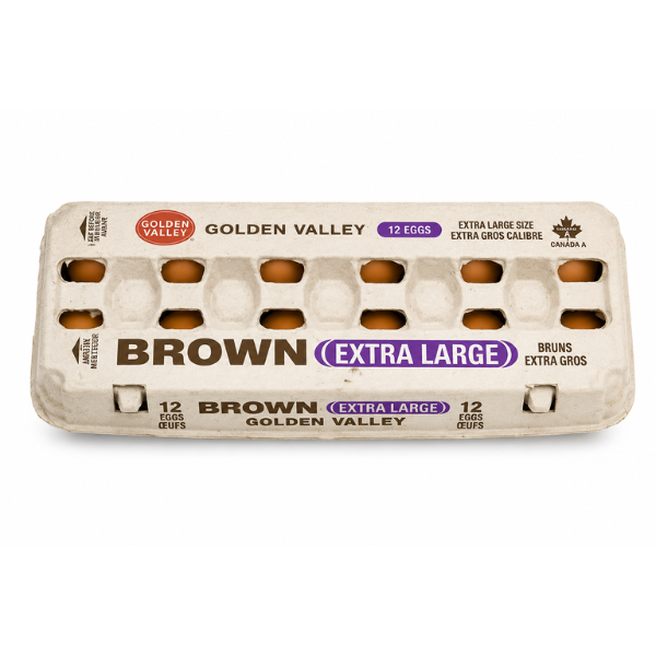 Golden Valley Eggs Brown Extra Large, 1doz
