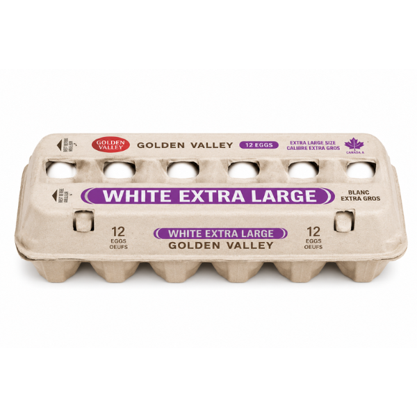 Golden Valley Eggs White Extra Large, 1 doz