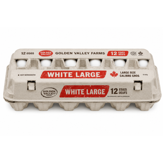 Golden Valley Eggs White Large, 1 doz