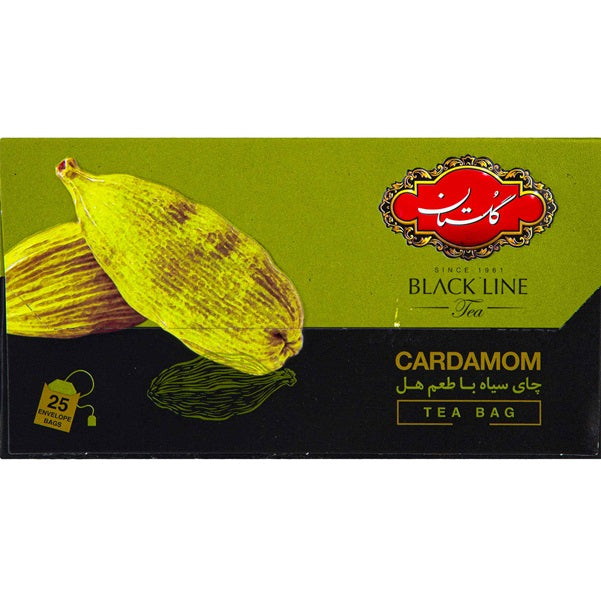 Golestan Black Line Cardamon Teabag, 25pc