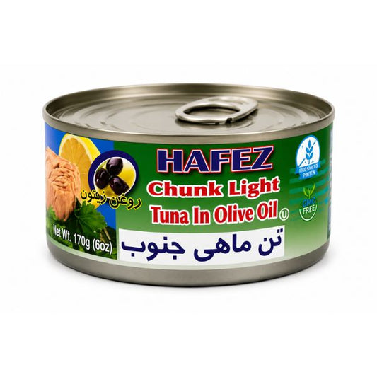 Hafez Chunk Light Tuna In Olive Oil, 170gr