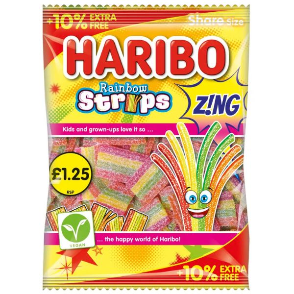 Haribo Rainbow Strips, 143gr