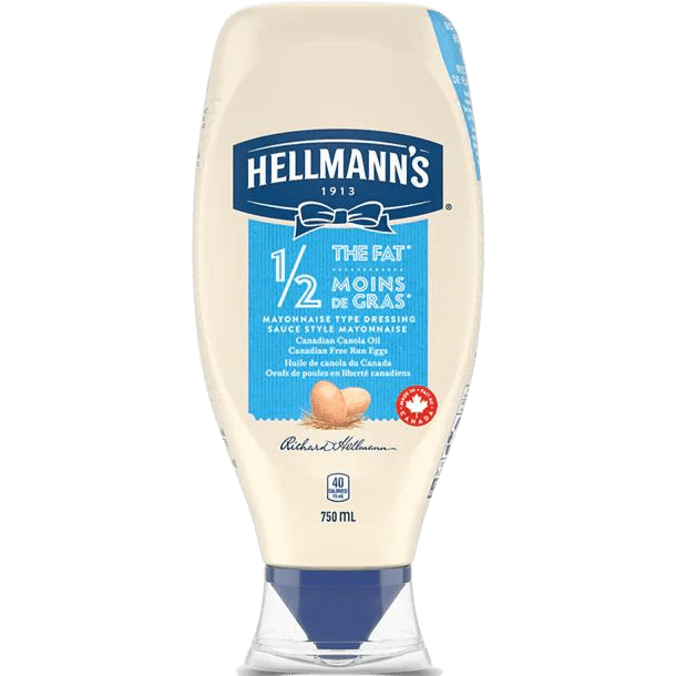 Hellmann's 1/2 Fat Mayo, 750ml