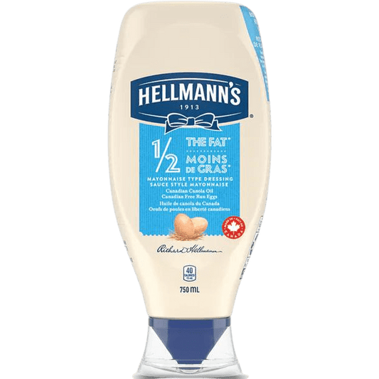 Hellmann's 1/2 Fat Mayo, 750ml