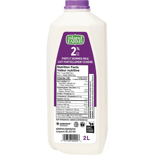 Island Farm 2% Milk, 2L