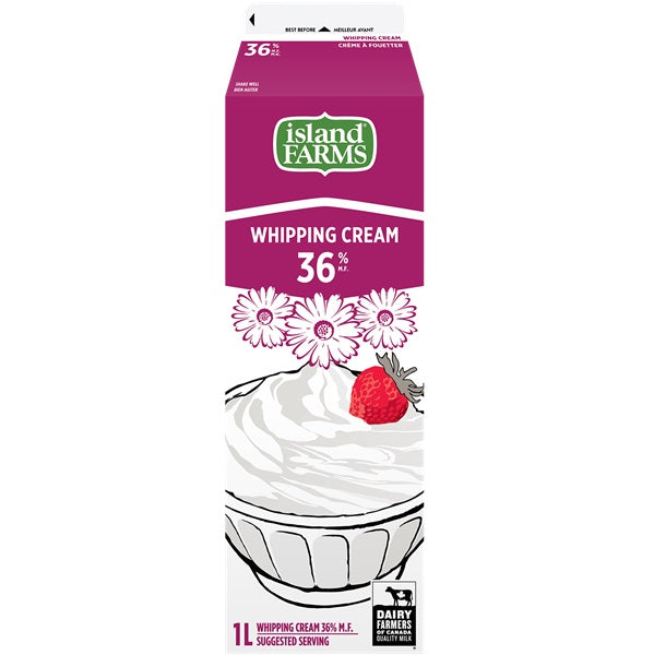 Island Farm 36% Whip Cream, 1L