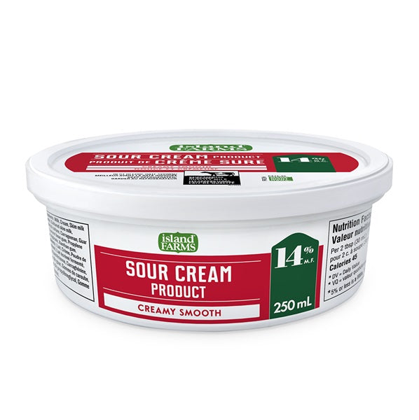 Island Farm Sour Cream 14%, 250mL