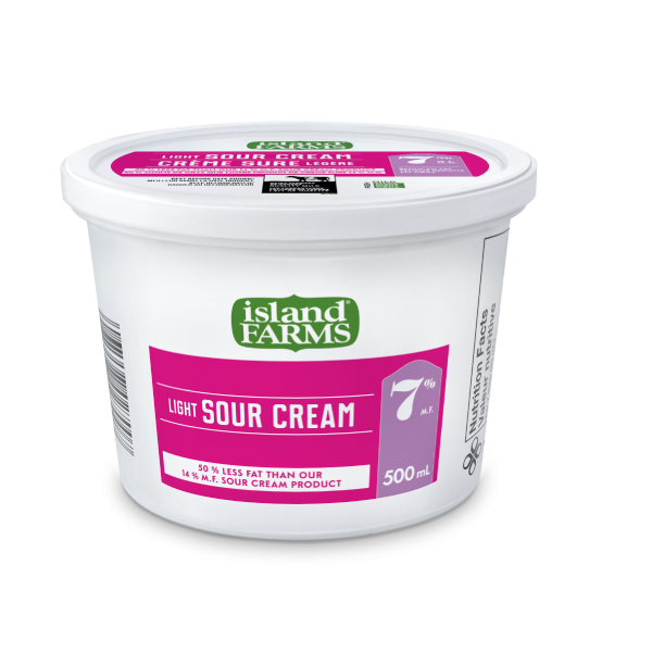 Island Farm %7 Light Sour Cream , 250ml