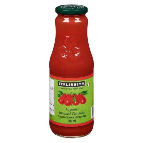 Italissima Organic Passata Strained Tomato, 680mL