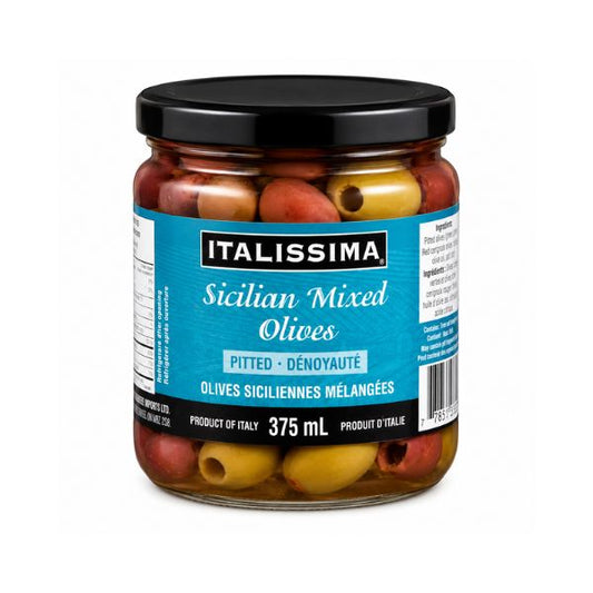 Italissima Sicilian Mix Olives Pitted, 375ml
