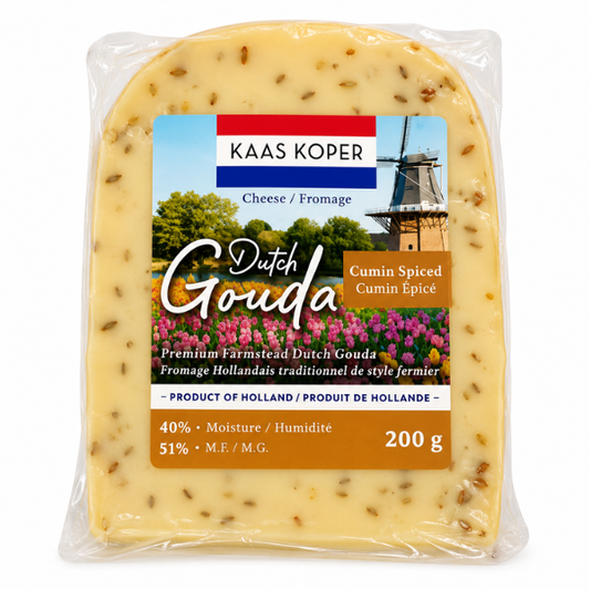 Kaas Koper Cumin Gouda Cheese, 200gr