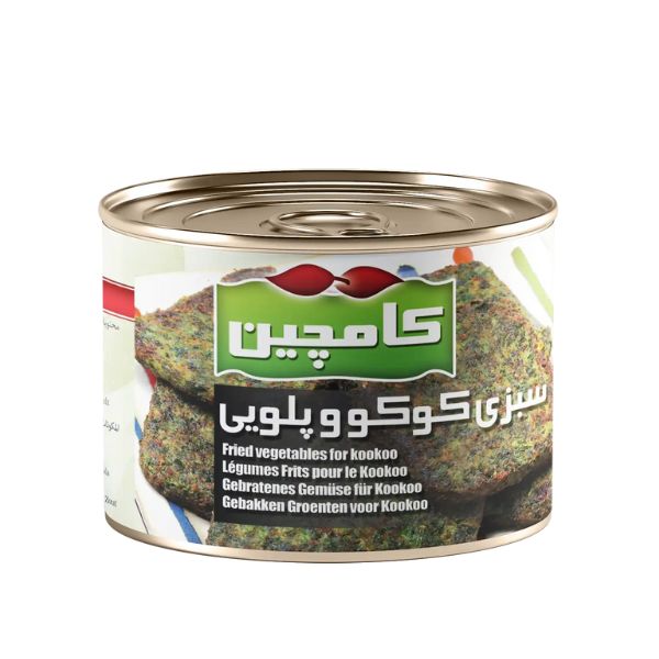 سبزی کوکو و پلویی کامچین