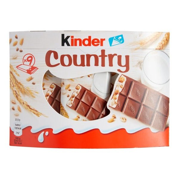 Kinder Country Chocolate Bar, 9*23 gr