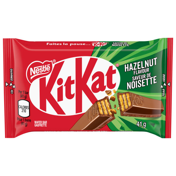 KitKat chocolate bar with hazelnut