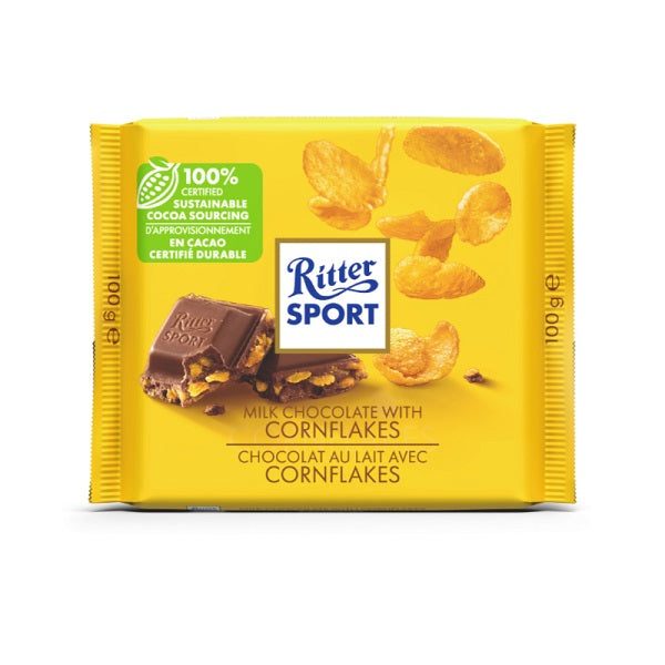 Ritter Sport  Milk Chocolate With Cornflakes, 100gr