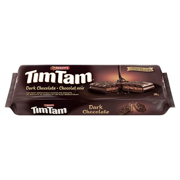 TimTam Dark Chocolate Biscuits, 200gr