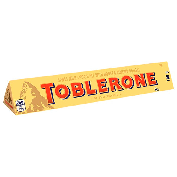 Toblerone Milk Chocolate, 100gr