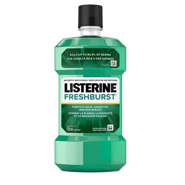 Listerine Fresh Burst Antiseptic Mouthwash, 250 mL.