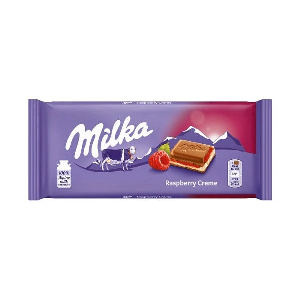 Milka Chocolate Raspberry Cream, 100gr