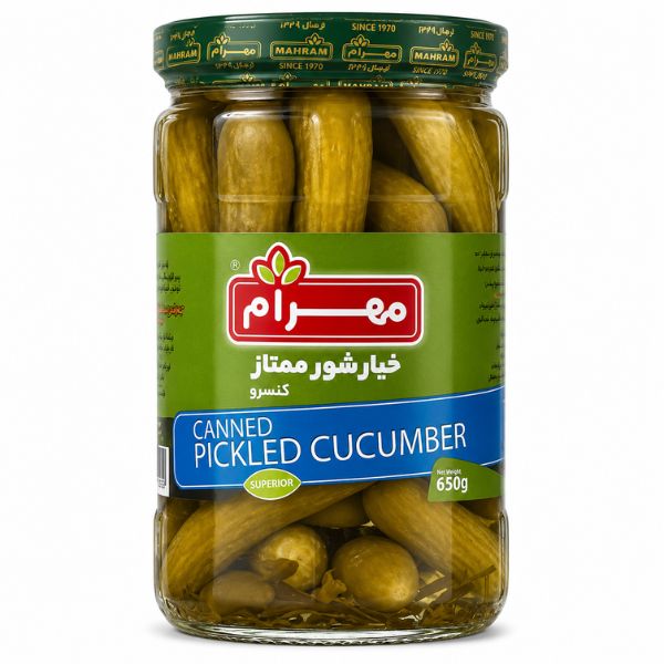 خیارشور درجه یک مهرام — ۶۵۰ گرم