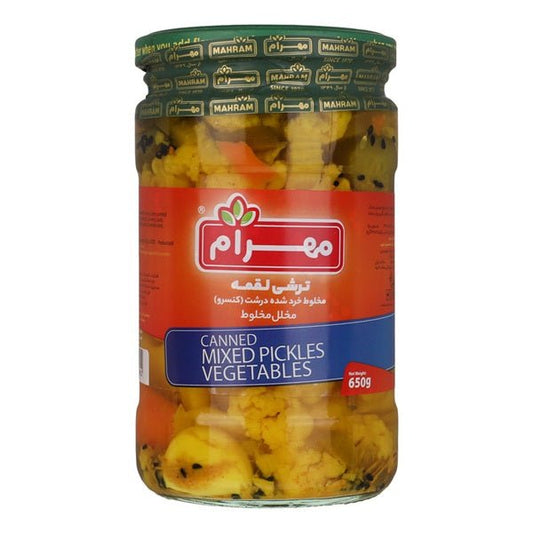 Mahram Mixed Vegetables Pickled, 650gr