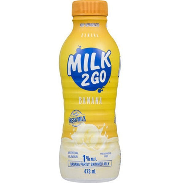 Milk 2 Go  %1 Banana Milk, 473ml