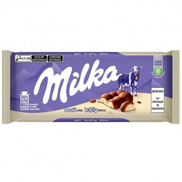 Milka Chocolate Bubbly White Milk chocolate bar