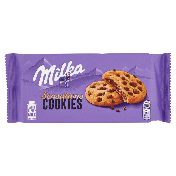 Milka Sensations Cookies White, 156gr