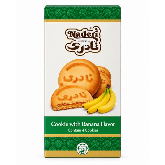 Naderi Banana Cookie, 4pc