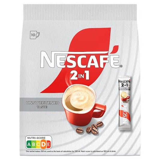 Nescafe 2in1 Coffee Mix Sugar Free, 10 x 11.7 g