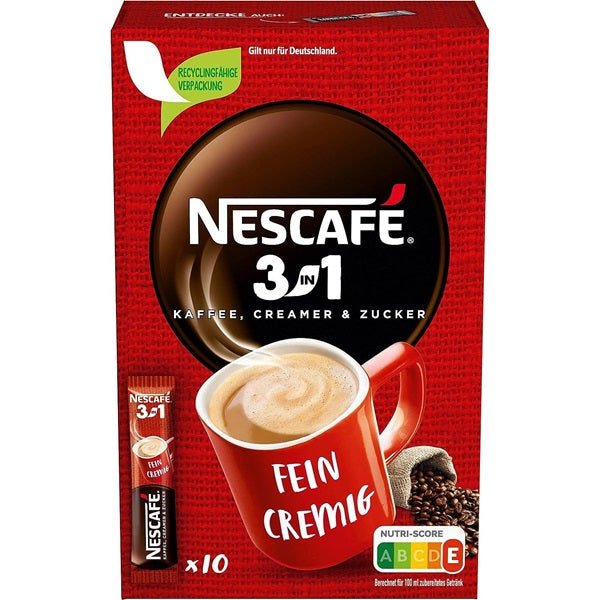 Nescafe 3in1 Classic Instant Coffee, 10x16.5gr