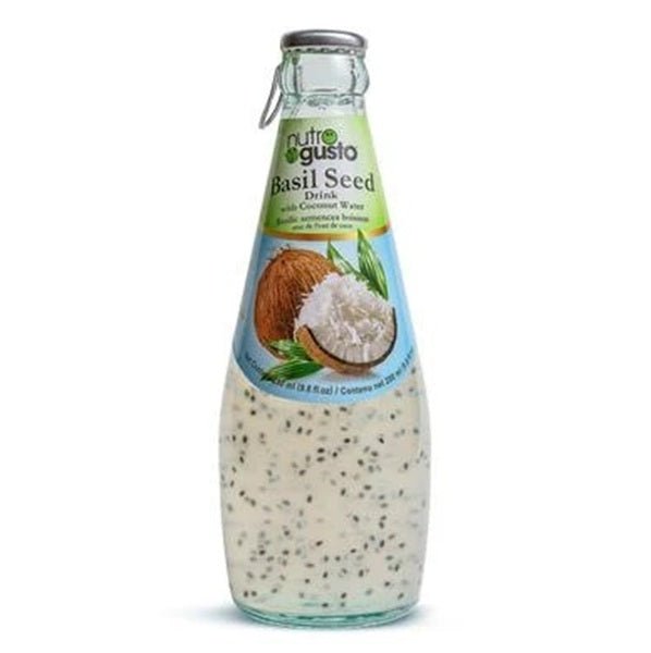 Nutrogusto Basil Seed Detox drink with coconut