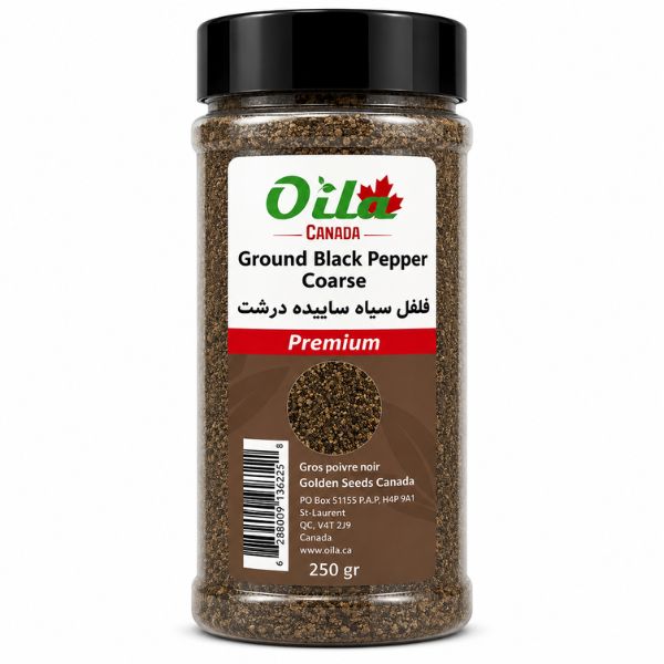 Oila Ground Black Pepper Coarse, 250gr