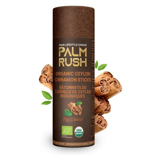 Palm Rush Organic Cinnamon Sticks, 75gr