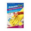 Princess Picot Latex Gloves, M