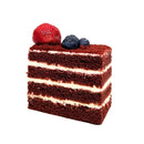 V-Red Velvet Cake Slice