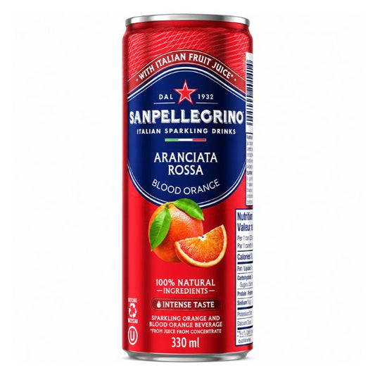 S.Pellegrino Sparkling Water Aranciata Rossa, 330mL