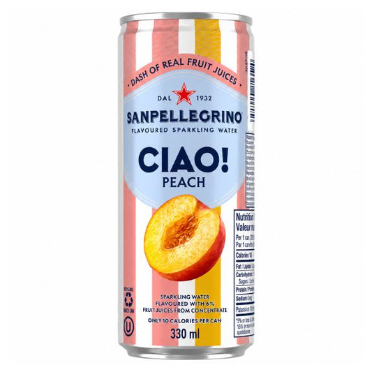 S.Pellegrino Sparkling Water Peach, 330ml