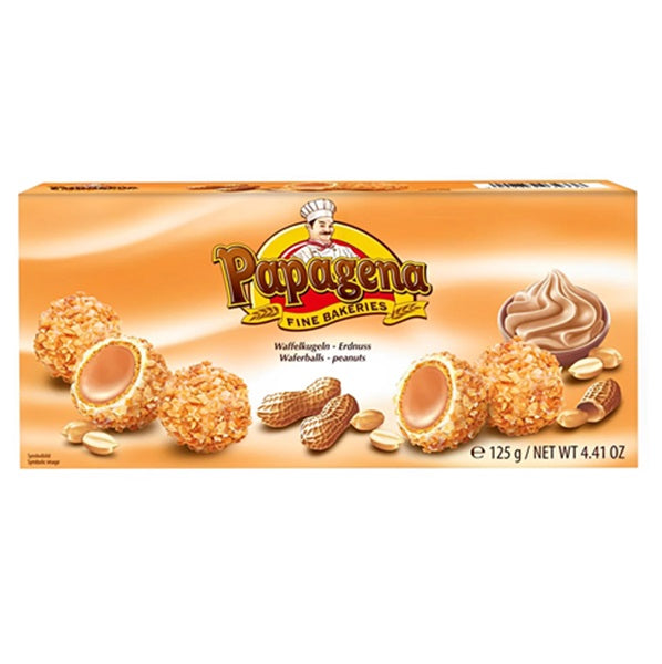 Papagena Waferballs Peanuts, 125gr