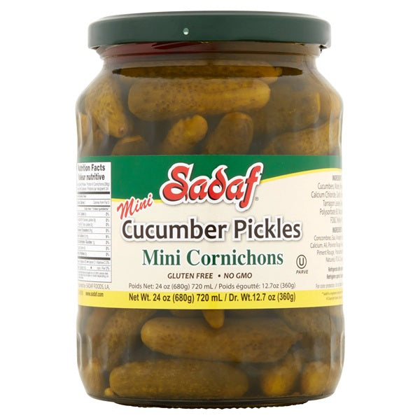 Sadaf Cucumber Pickled Mini, 720ml