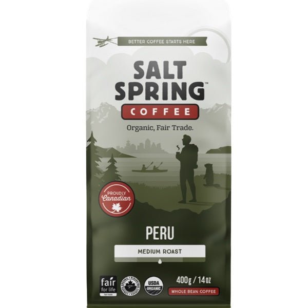 Salt Spring Whole Bean Peru Coffee, 400gr