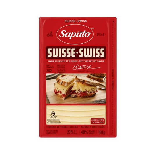 Saputo Swiss Cheese Sliced, 160gr