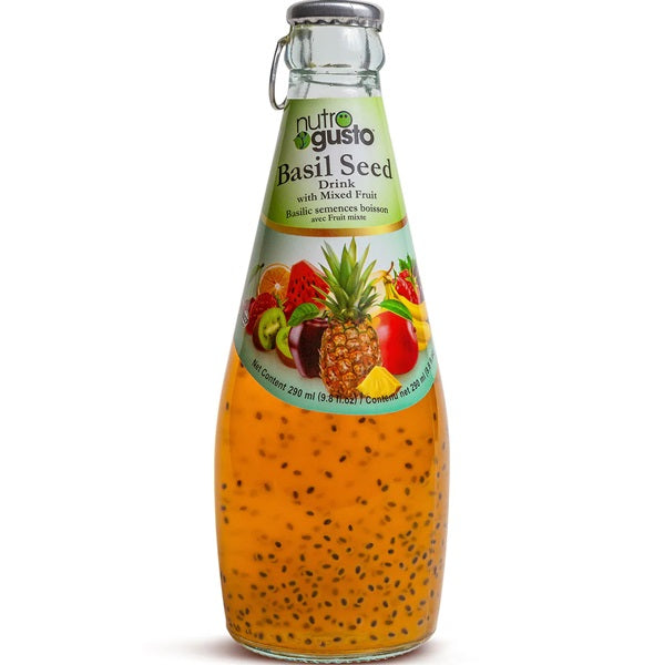 Nutrogusto Basil Seeds with Mixed Fruit, 290ml