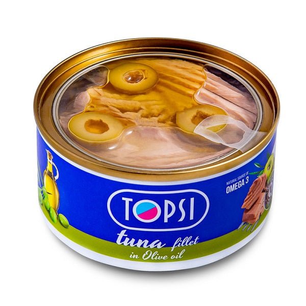 Topsi Canned Tuna In Olive Oil, 185gr